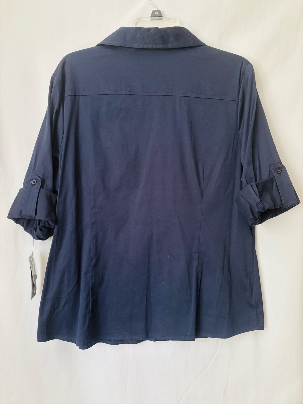 Apt 9 Essential Navy Button Front Blouse XL NWT - Picture 4 of 5